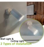Adjustable ceiling spotlight hoorn white for one gu10 lamp (2)