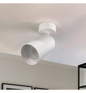 Adjustable ceiling spotlight hoorn white for one gu10 lamp