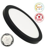Ceiling light led downlight circular bonn black adjustable power 8w 6w 4w 2w 5cct smd2835 140lmw ip44