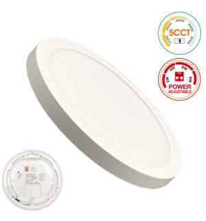 Ceiling light led downlight circular bonn white adjustable power 8w 6w 4w 2w 5cct smd2835 140lmw ip44