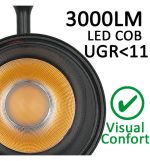 Copy of track light 30w paris white single circuit bridgelux chip ugr11 24º (3)