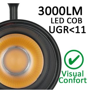 Copy of track light 30w paris white single circuit bridgelux chip ugr11 24º (3)