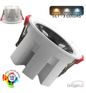 Downlight led 6w 9w 12w luxury white bridgelux chip ugr11 3cct cri 92 (9)