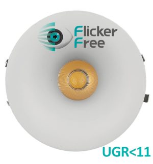 Downlight led 6w 9w 12w omnia bridgelux chip ugr11 3cct cri 92 interchangeable front (2)