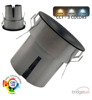 Downlight led 6w 9w 12w omnia bridgelux chip ugr11 3cct cri 92 interchangeable front (5)