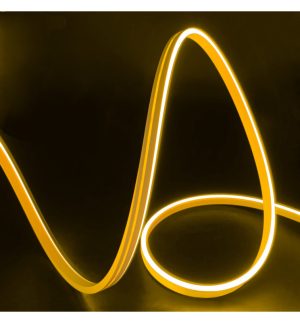Flexible neon led 24v 13wm 50m coil special for signage 6x12mm cut every 1cm lemon yellow