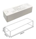 Flicker free driver for self rectified led strip 220v cob ip65 pcb 8mm 250w max (2)
