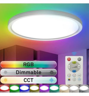 Led ceiling light 18w rgbcct control remoto chip lumileds (1)