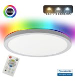 Led ceiling light 18w rgbcct control remoto chip lumileds