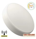 Led ceiling light adjustable power 20w 15w 10w 5cct radar sensor ip44