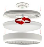 Led ceiling light adjustable power 20w 15w 10w 5cct radar sensor ip44 (4)