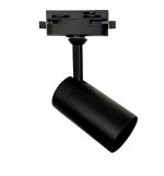 Track light borne black for gu10 lamps monophase aluminum