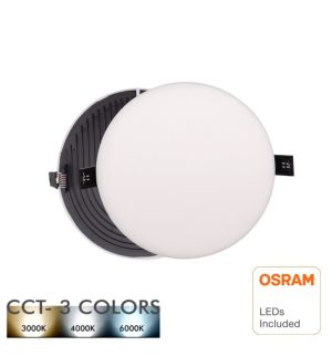 Downlight led 12w frameless quasar osram chip duris e 2835 cct