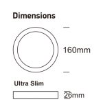 Led ceiling surface round 15w 4cct ugr19 smd2835 140lmw cri92 (1)