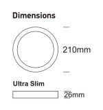 Led ceiling surface round 24w 4cct ugr19 smd2835 140lmw cri92 (1)