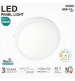 Led ceiling surface round 24w 4cct ugr19 smd2835 140lmw cri92 (3)