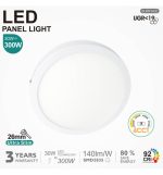 Led ceiling surface round 30w 4cct ugr19 smd2835 140lmw cri92 (1)