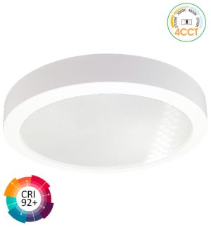 Led ceiling surface round 30w 4cct ugr19 smd2835 140lmw cri92