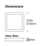Led ceiling surface square 24w 4cct ugr19 smd2835 140lmw cri92 (2)