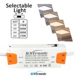 Led ceiling surface square 24w 4cct ugr19 smd2835 140lmw cri92 (3)