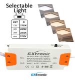 Led ceiling surface square 30w 4cct ugr19 smd2835 140lmw cri92 (3)