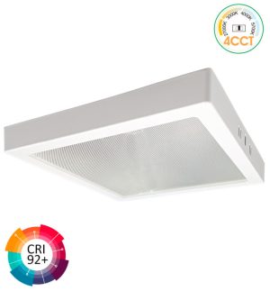 Led ceiling surface square 30w 4cct ugr19 smd2835 140lmw cri92
