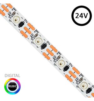 Led strip 24v rgbic digital smd5050 5m 60ledm 12wm ip20
