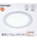 Ugr19 osram 12w circular downlight chip cct (1)