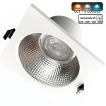 Foco Downlight LED Cuadrado 60W GXtronic 3CCT CRI+92 IP65 Corte Ø205mm (2)